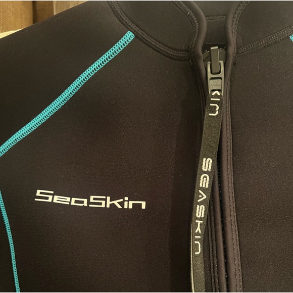 Seaskin Womens Shorty Wetsuit Short Body Diving Suit front zip/size M - Picture 7 of 7